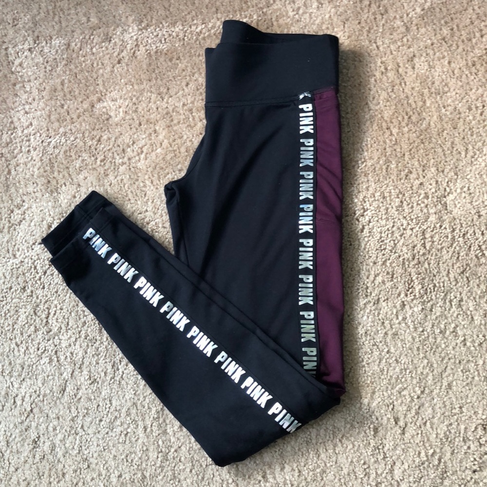 VS Pink Fleece Lined leggings